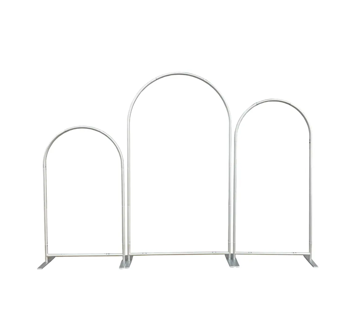 3Pcs Chiara Arched Backdrop Stands, 1.1-Thickness 32mm Diameter Metal Frame, 2026 New Arch Backdrop Stand for Wedding Party Photo Booth, Home & Festive Party Decoration Supplies, Backdrop Kit