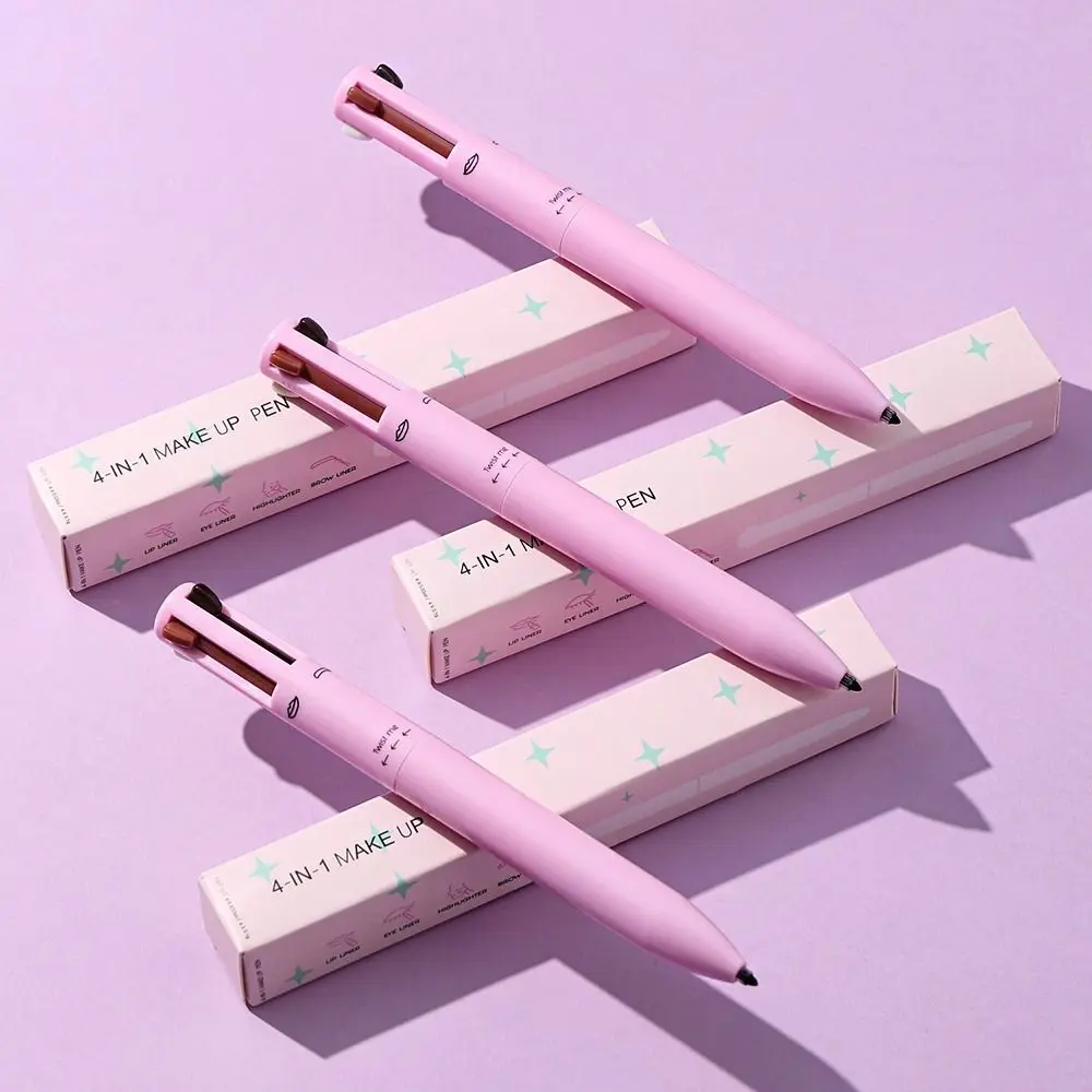 4-In-1 Glam Makeup Pen For Eyebrow, Eyeliner, Lipliner And Highlighter