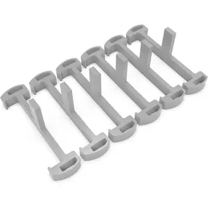 Plastic Clip for Linear Drain, Tile Tray Supporter, Grey Plastic Drain Clips for  Tile-Insert Shower Drain,6 PCS