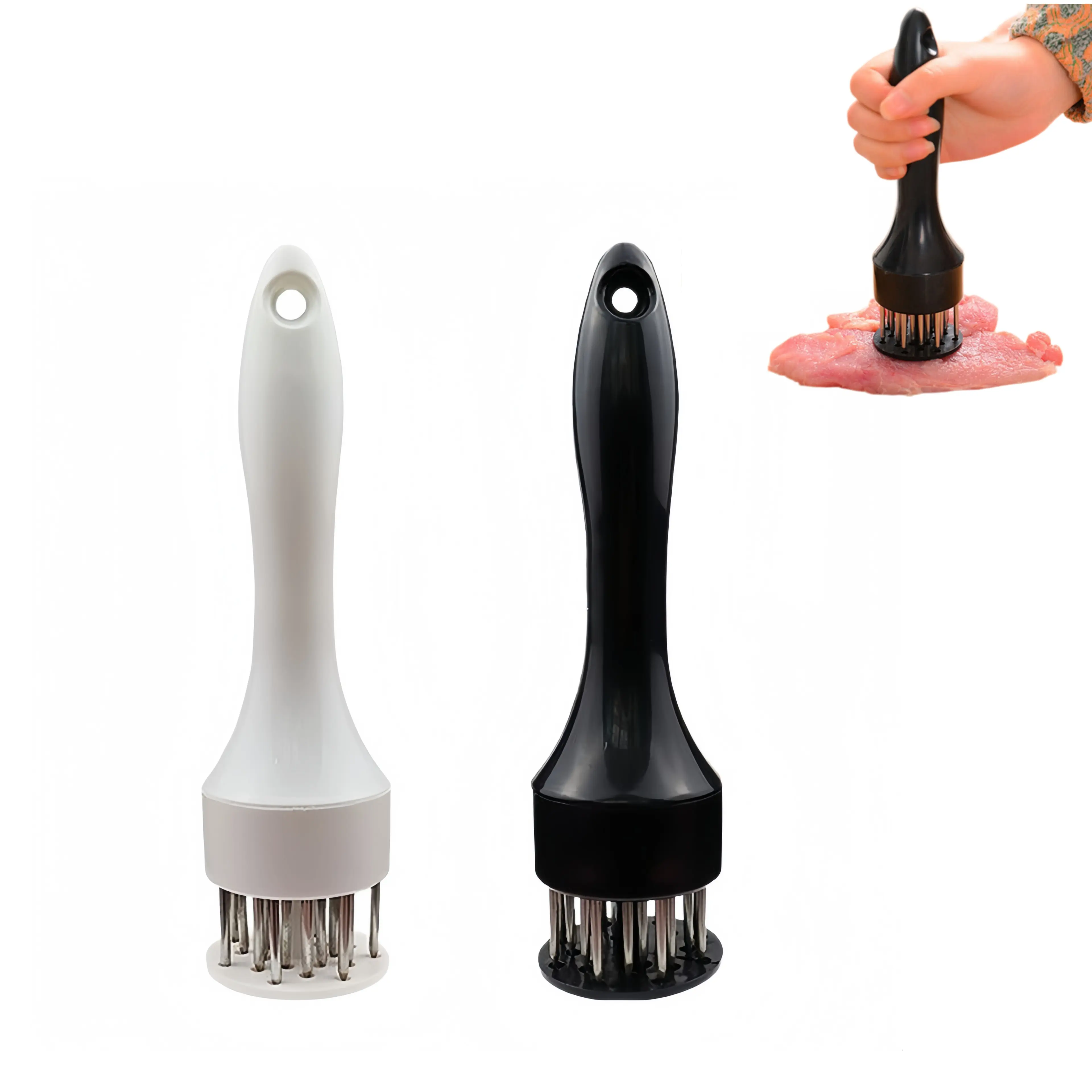 【Back to School】1/2 PCS Stainless Steel Meat Tenderizer Tool for Steak, Chicken & Pork‑Needle Tenderizer for Faster Marinating & Juicier Meat-MM1