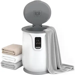 【Valentine's Day gifts】Towel Warmer Bucket, 20L Large Capacity Electric Bath Heater with Digital Display, 3 Heat Levels & Timer (20/40/60/90 Mins), One-Touch Start, ETL/FCC/CA65 Certified, for Bathroom Spa, WHITE