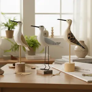 New Mediterranean Long-tailed Bird Model Seagull Bird Children's Room Model Room TV Cabinet Home Partition Decorative Ornament