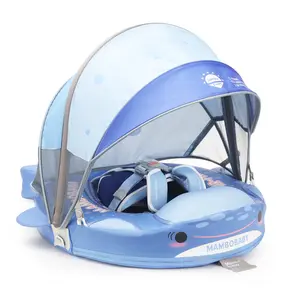 Mambobaby VIP Baby Swim Float with Canopy & Tail | Submarine & Whale Shark Designs