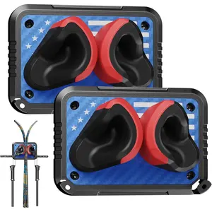 2Pack Wall Mount Ski Rack Vertical Ski & Snowboard Skateboard Holder Holds Up to 25lbs Space-Saving Winter Gear Storage Organizer for Home Garage