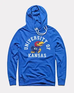 JAYHAWK Retro Mascot Hoodie - The Ultimate Kansas Game Day Jumper, University of Kansas Fan, Gifts for All, for Fans, Trending Us Streetwear, Viral on Tiktok Menswear Long Sleeve
