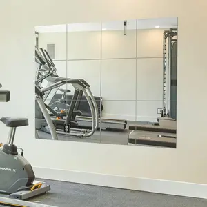12PCS Mirror Tiles 12x12 Wall Mounted, Frameless Glass Mirrors for Home Gym Bedroom Door Bathroom Decor