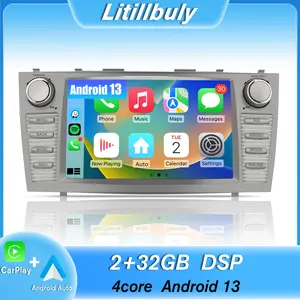 Car Stereo for Toyota Camry 2007-2011 touch screen has Android Auto Wireless Carplay, Bluetooth WIFI supports GPS Navigation