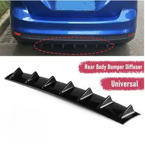 Universal Car Rear Bumper Diffuser, Chassis Fin Spoiler, Wing Lip Component