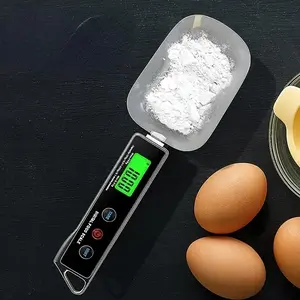 1pc Portable Measuring Spoon Scale, Food Scale, Kitchen Gadgets, Electronic LCD Display Digital Scale, Precision Kitchen Tool for Ingredients, Accurate Gram & Ounce Measurements (500g/0.1g), Compact & Easy-to-Use Design, Battery Not Included