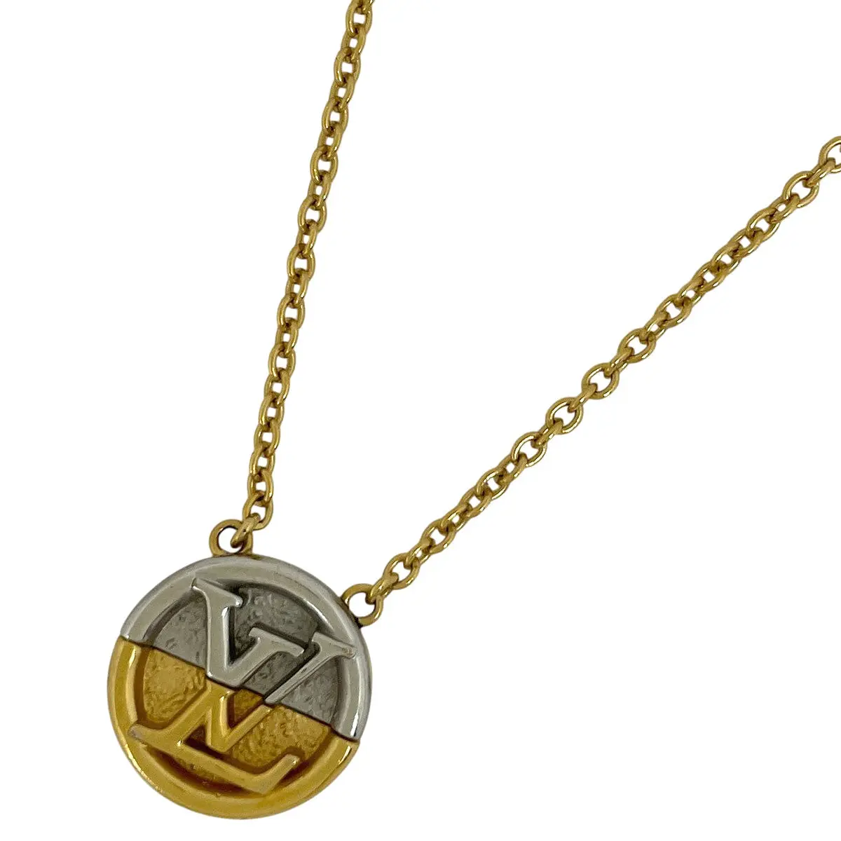 Pre-owned Louis Vuitton Collier L to V Necklace (JP)
