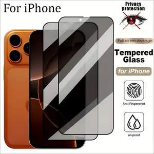 Privacy Glass Screen Protector for iPhone 16/15/14 & Samsung Series, Military-Grade Protection, Bubble-Free Installation, Shockproof Screen Protector, Anti-Spy full-screen coverage, Shatterproof Phone Accessories shockproof screen protector tiktokshopspri