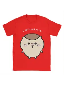 Men Chiikawa Kurimanju T Shirts  Tops Crazy Short Sleeve Round Collar Tees Gift Idea T-Shirt