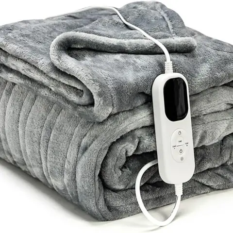 Multifunctional Heated Blanket - 150x180cm Rectangular Unisex Use Double-Sided Flannel, 6 Heating Levels, 30-120 Min Timer, Fast Heating, Machine Washable, Polyester Lined Home Supply Gift Option