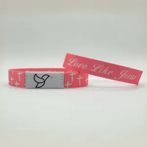 Daily Bible Verse Bracelet ， the devotion bracelet，inspirational christian gift ，NFC Notifications,  Motivational Quote Peace Bracelet， Scripture  Bracelet， comfortable wristband， easter gift Love， springtok，Personalized，Religious Emblem， Jesus