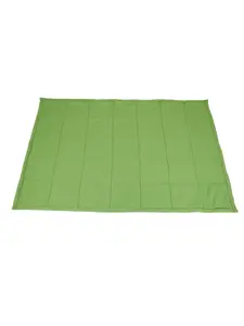 Abilitations 1543195 Fleece Weighted Blanket - Large, Green, Soft Blanket Vibes
