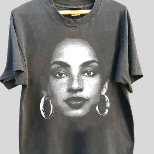 Sade Adu shirt, 90s hip hop soul tee, retro vintage music graphic t-shirt