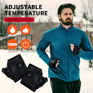 Portable Heated Gloves for men and women, rechargeable electric gloves for cold weather, and warmers for work, cycling, skiing Portable Rechargeable winter gift