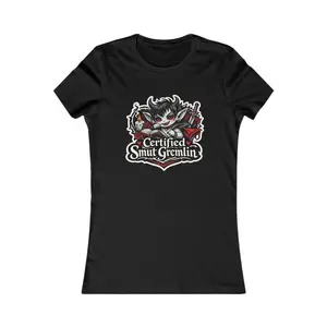 Certified Smut Gremlin™ Women's Fitted Tee – Dark Romance Reader Shirt