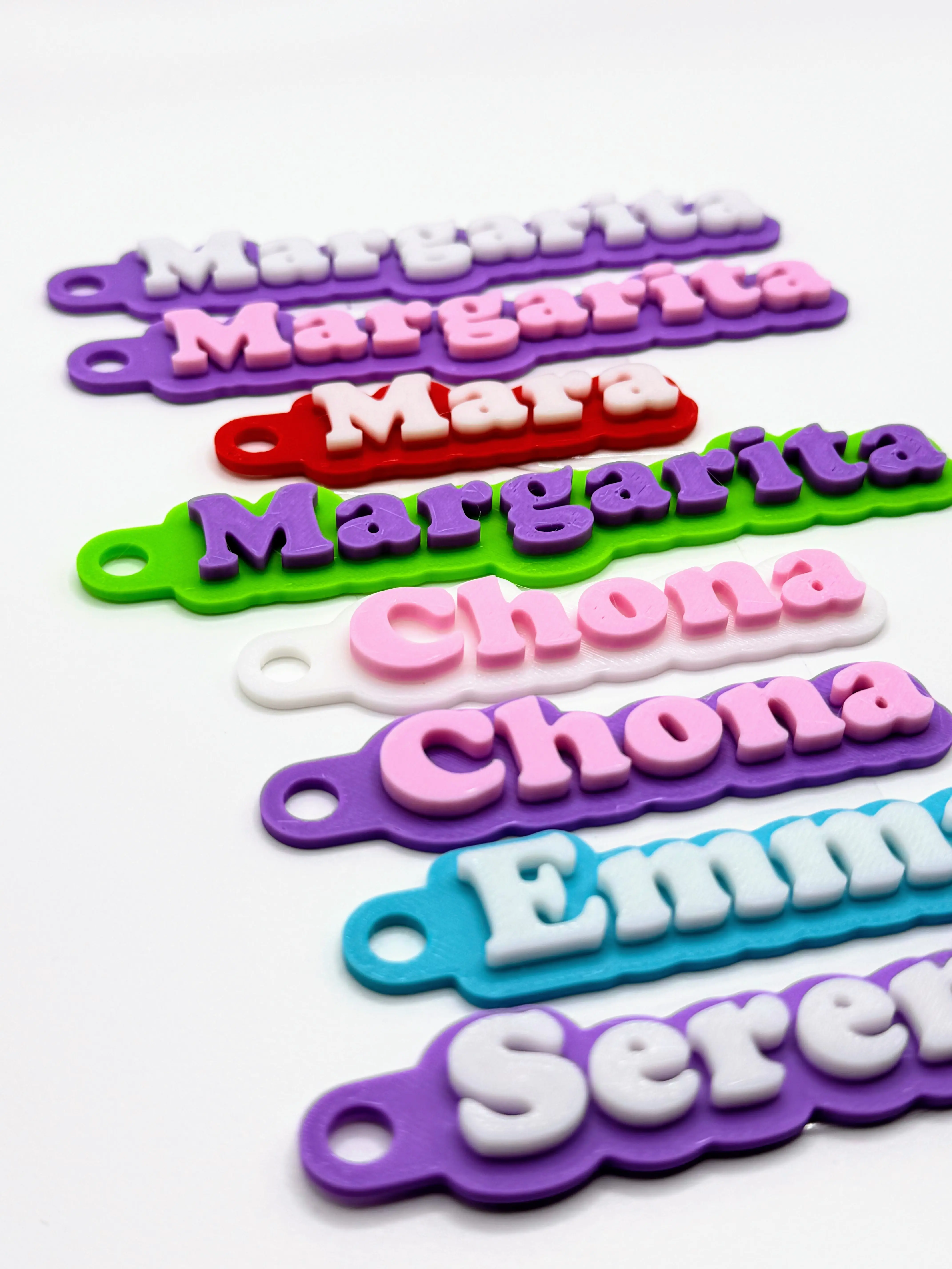 Custom Name Personalized 3D Name Tags For Bags, Backpacks, Sports Teams, Gifts, Water Bottles, Luggage Label, Customizable Nametag