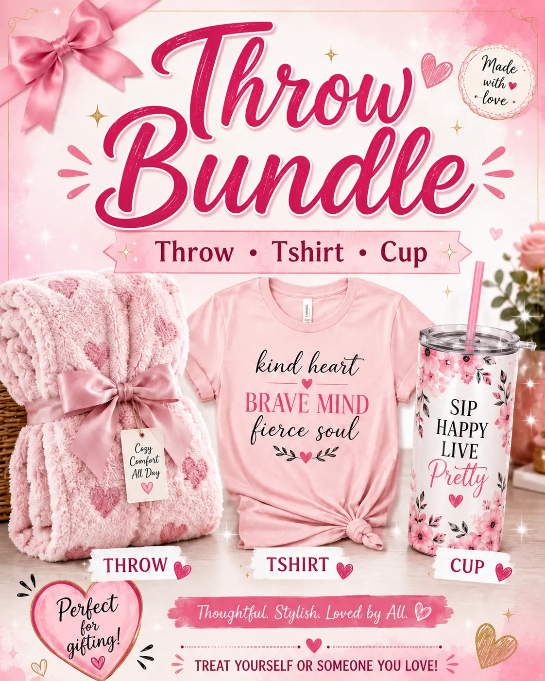 Throw Bundle - includes a shirt throw & cup