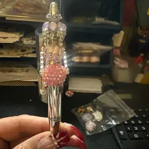 Beautiful pens with dangling chain fancy beads
