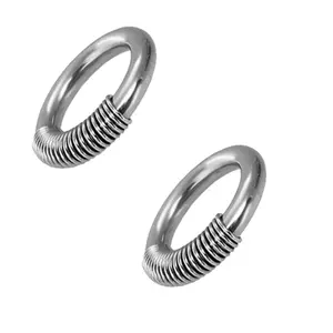 Spring Segment Captive Rings - Pair - 316L Stainless Steel