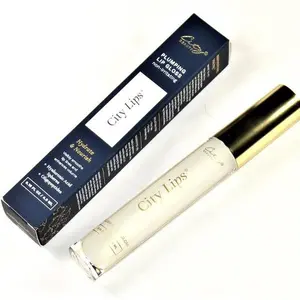 City Beauty CITY LIPS Plumping Lip Gloss & Lip Line Smoother 4.9ml NIB ~ CLEAR  New