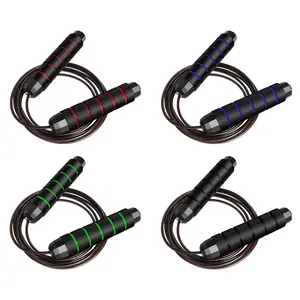 MRX Rapid Speed Jump Rope Steel Wire Skipping Rope Exercise Adjustable Jumping Rope Fitness Workout Training Home Sport Equipment -