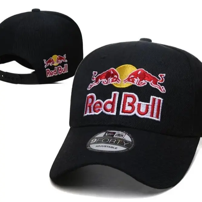 New F1 Red Bull Racing Hat RedBull Breathable Mesh Hat Embroidered Hip-Hop Sports Sun Visor Trendy Flat Brim Hat trucker cap baseball cap snapback cap for men