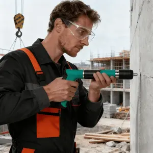Mini Nail Gun Set, Hardware, Portable, Manually Operated, Suitable for Electricians, Plumbers, Home Decoration, Suitable for Brick Walls, Concrete Walls, Steel Plates, Christmas and Halloween Gifts(Without Nails)