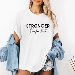 Stronger Than The Storm Shirt, Strong Women Shirt, Women Empowerment Tee, Women Power Tee, Positive Daily Affirmations