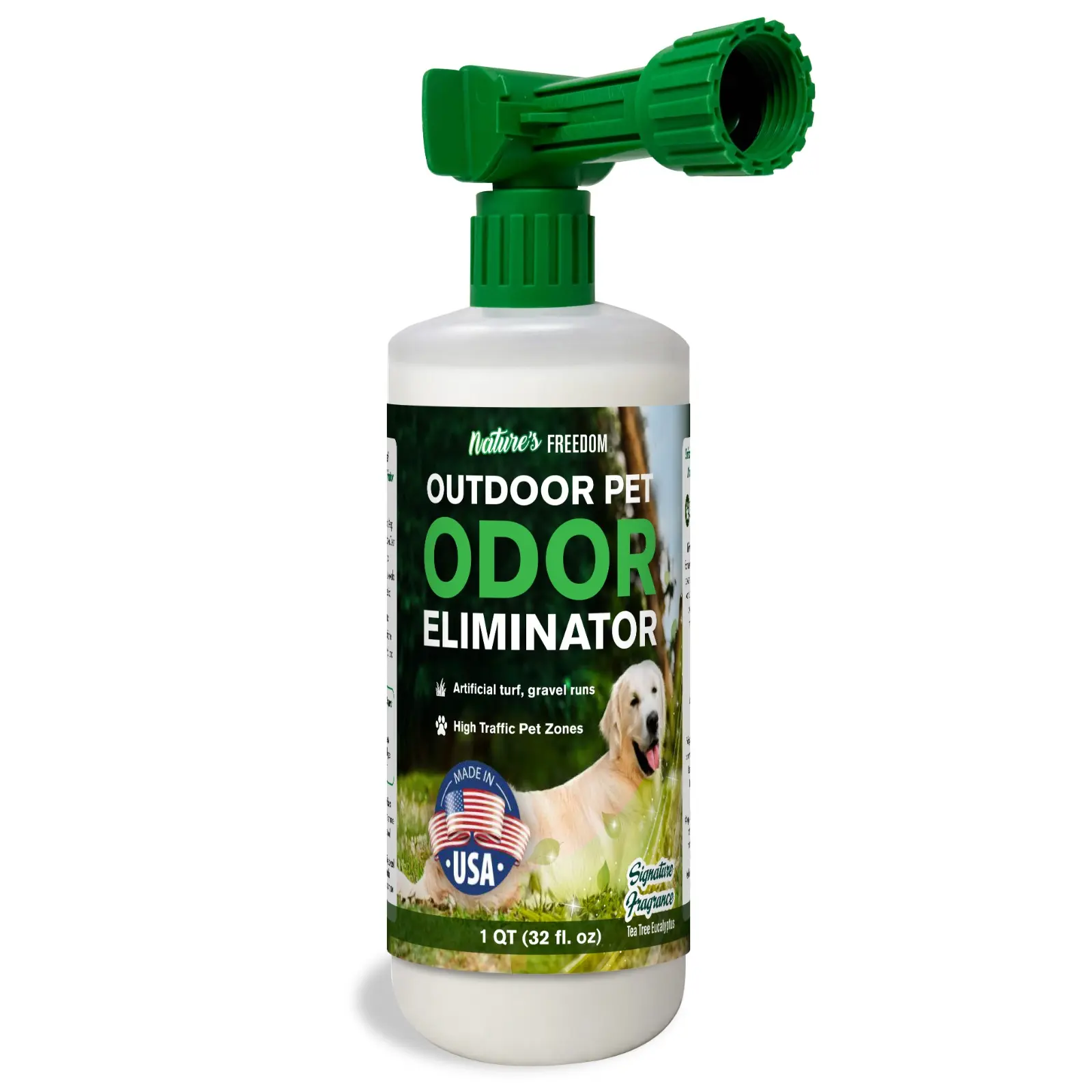 Nature’s Freedom Outdoor Pet Odor Eliminator with Hose-End Sprayer