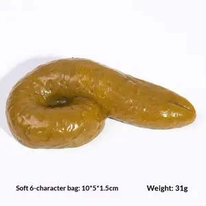 Prank Joke Realistic Fake Poop Soft Gel Toy, Stress Relief Fun Gag Gift, April Fools' Day Practical Joke, Funny Novelty Item