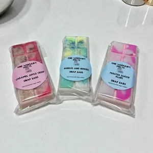 One Woman's Melts 8 Section Snap Bar Wax Melt - Caramel Apple Crisp, Bubbles and Berries, Frosted Sugar Plum - Fragrant Scented Wax Melts