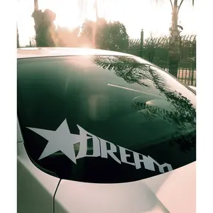 Matte White/Holographic DREAM Car Decal