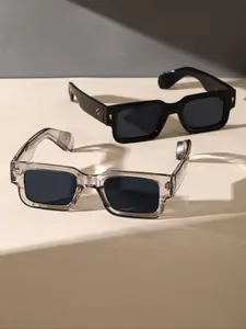 Unisex Fashionable Clear Square Frame Glasses, Trendy Styling Sunglasses, Fashionable Frames Sunglasses, Trendy Casual Glasses for Everyday Use, Fashion Accessories for Outdoor Activities