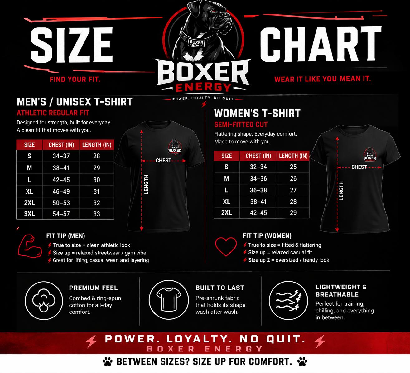 Boxer Energy Gym Tee | Premium Gym & Lifestyle T-Shirt
