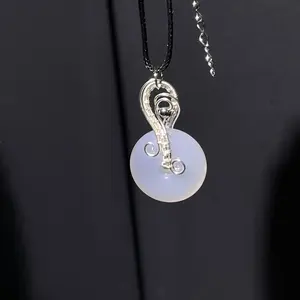 Ping An Buckle (Safety Coin) Copper Wire-Wrapped Pendant—Peace & Guardian Power