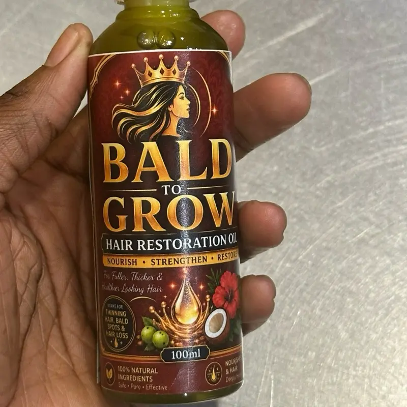 Hair Regrowth Oil for Bald Scalp, Hair Thickening Treatment for Men and Women