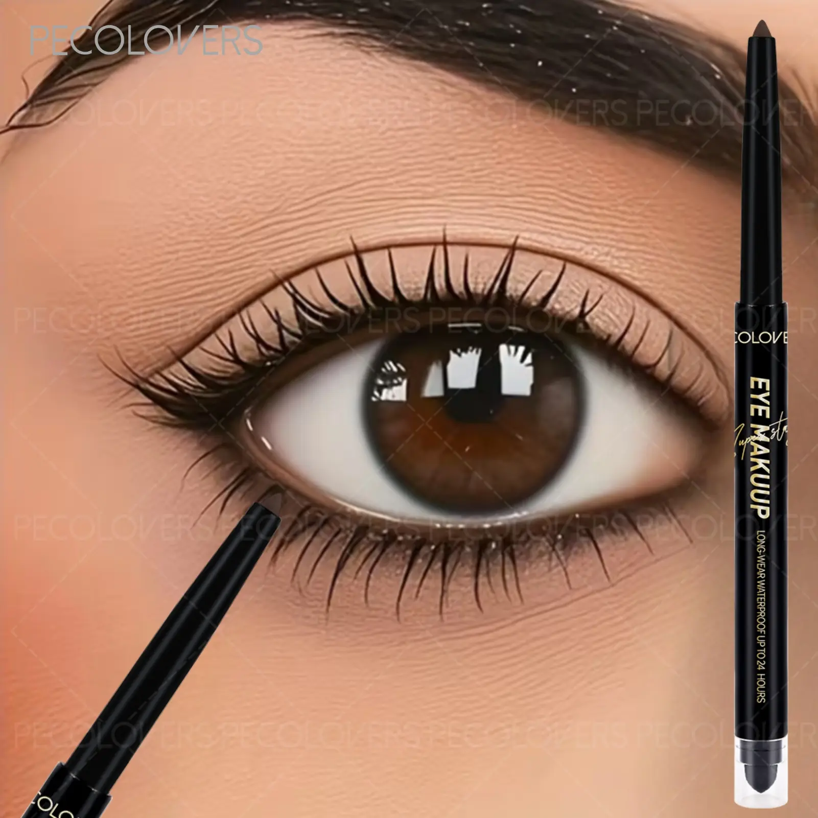 1PC Dual-Ended Waterproof Longwear Eyeliner Pencil-Smudge-proof, Eyeliner For Waterline, Easy-Glide Matte Formula in Black/White/Brown, Soft Texture for Bold Eye Looks, Perfect Valentine’s & Mother’s Day Gift Makeup Eyeliner Eye Makeup Products