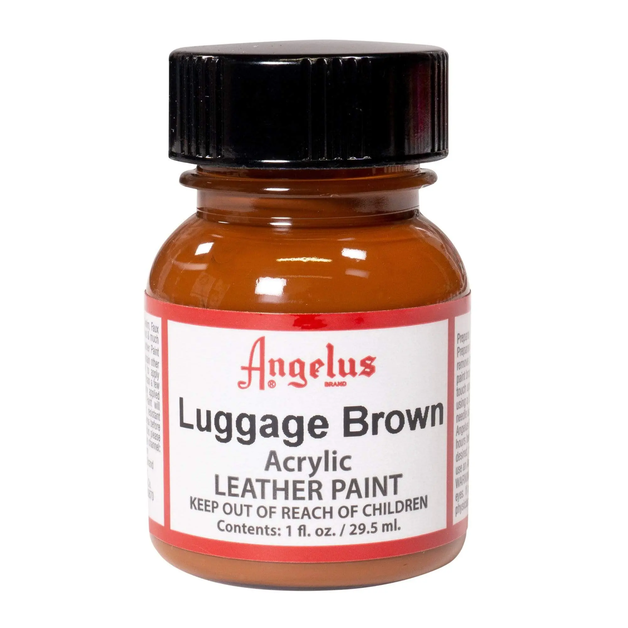 Angelus Luggage Brown Paint Acrylic Leather Paint, Flexible Shoe Paint, Will Not Crack Or Peel