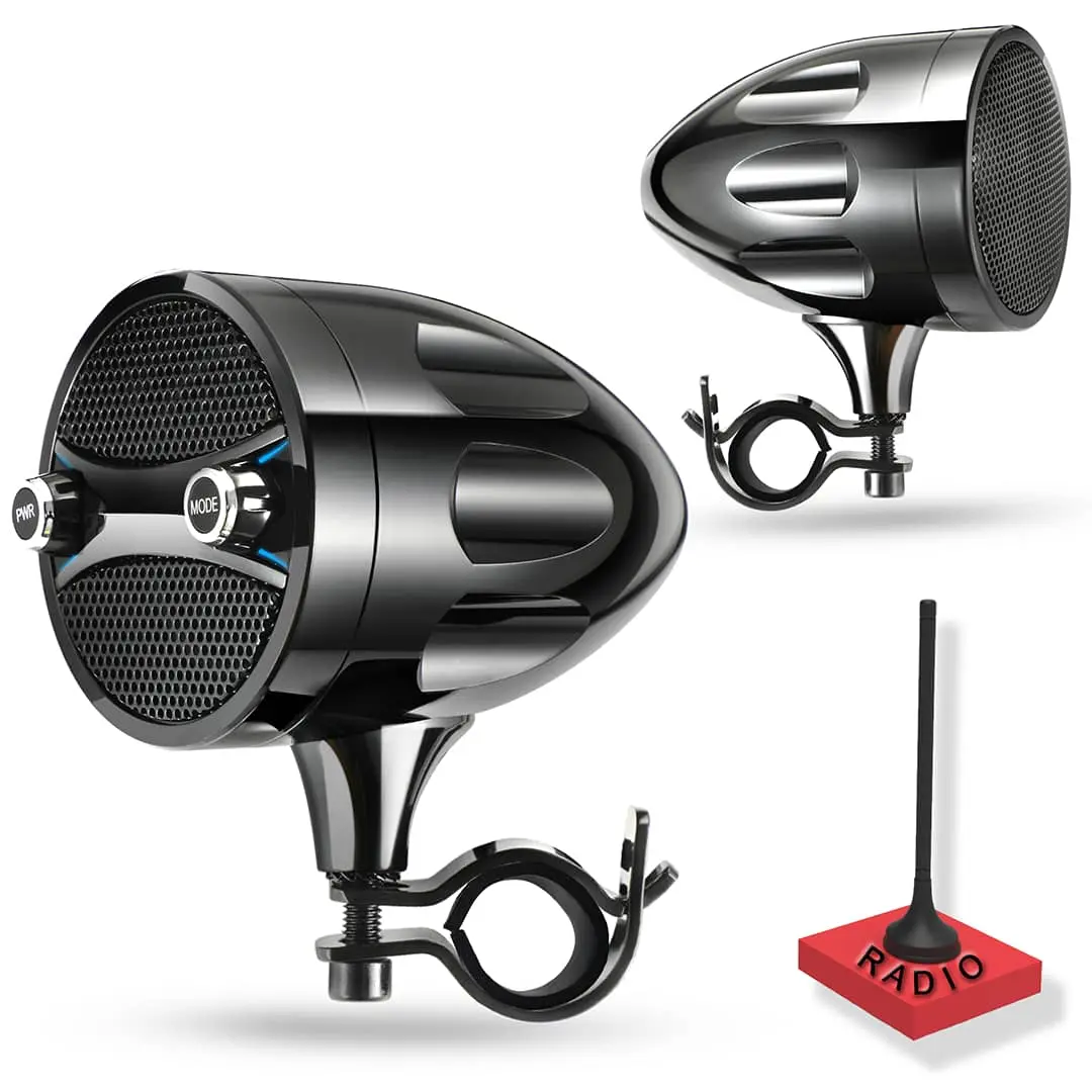 KSPEAKER S7BL Black Motorcycle Bluetooth Speakers KSPEAKER S7BL Black Motorcycle Bluetooth Speakers