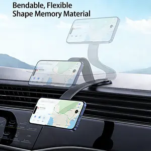 Upgraded magnetic wireless car mount with a 180° rotating vacuum suction cup; 180° adjustable MagSafe car charging holder that rotates for easy positioning; portable—suitable for cars, gyms, mirrors, offices, and home; multi-purpose car mount; an ideal gi