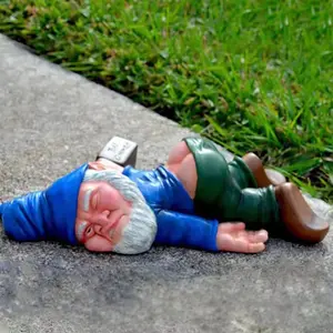 Gnomes Statues Outdoor Decor, Large Naughty Sculptures Yard Decorations Patio Lawn Ornament, Funny Christmas Garden Gifts