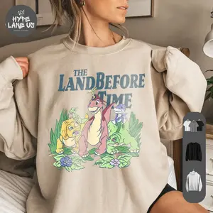 The Land Before Time Dinosaur Friends Graphic Tee, Sweatshirt & Hoodie – Nostalgic 90s Cartoon Streetwear, Statement Print, Summer Outfits, Concert Looks, Good Graphic T-Shirts for Animation Fans