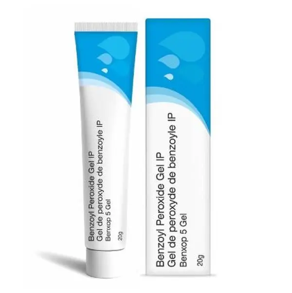 Benxop 5% Benzoyl Peroxide Gel (20 g / 0.70 oz) - Topical Skincare Gel moisturizer