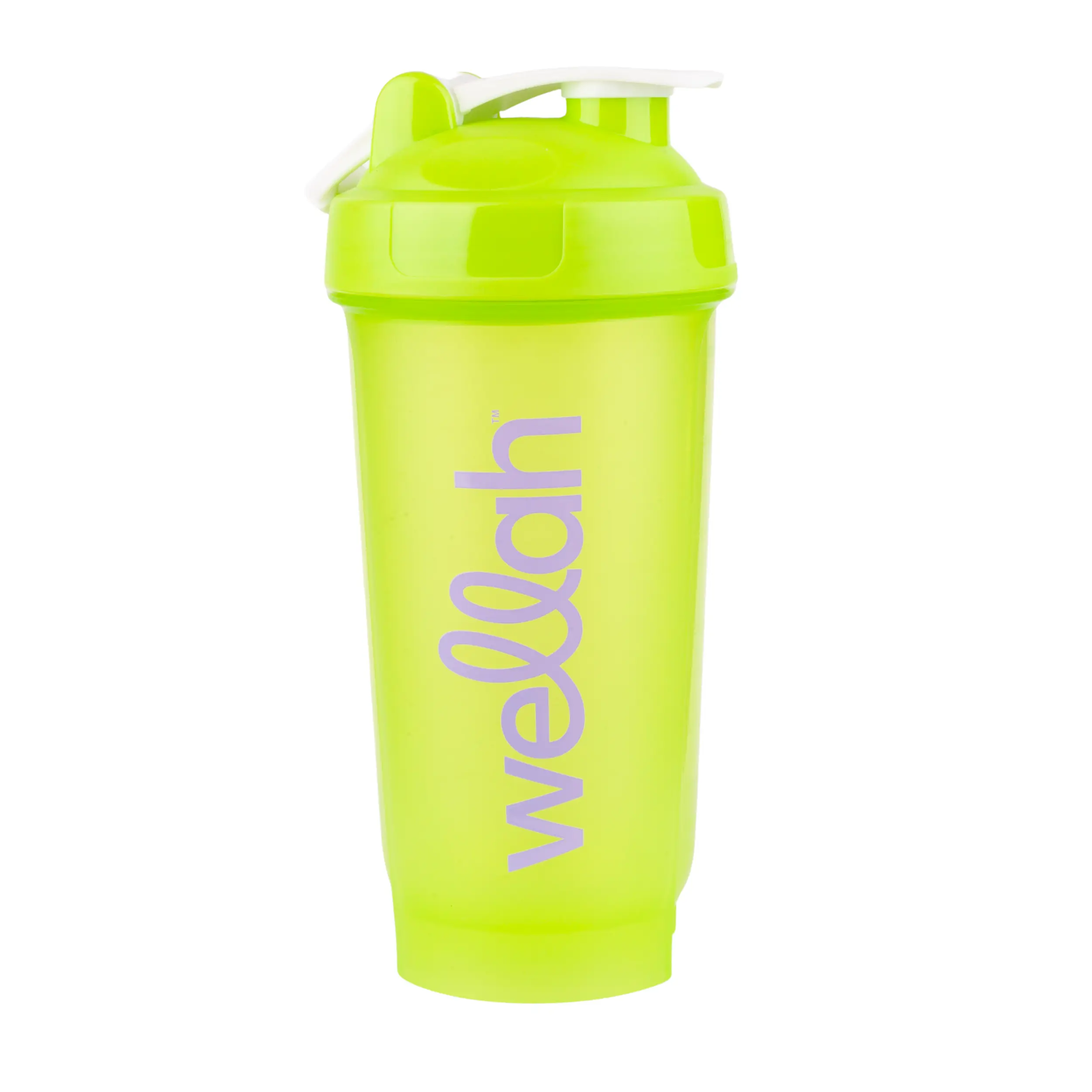Wellah Green Shaker Bottle - A Grid insert designed to help dissolve your powder supplements.