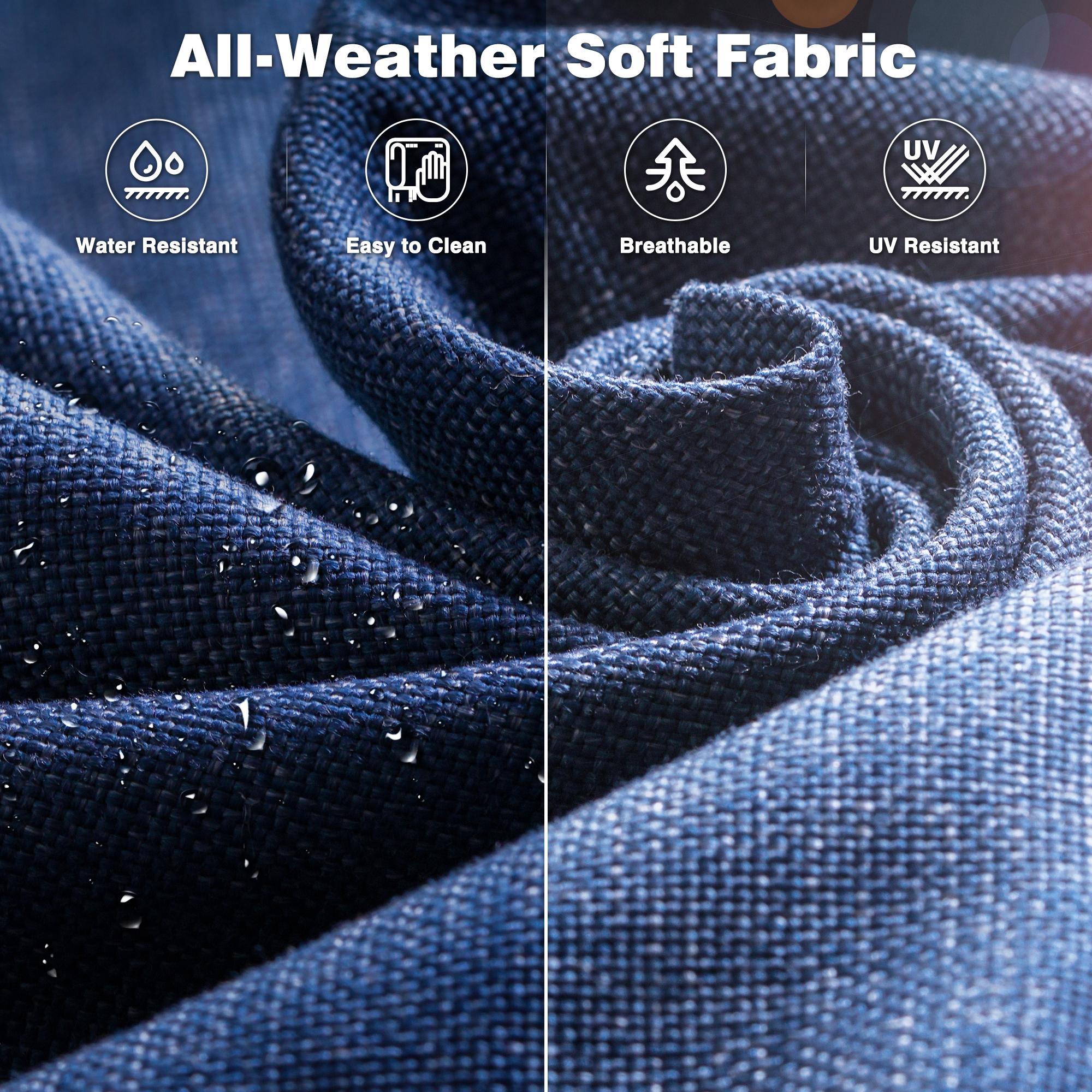 OVIOS Kenard 7-Piece Outdoor Patio Conversation Set with 42'' Propane Fire Pit Table & Rocking Chairs, Wicker Sofa Set with Cushions for Backyard Patio Porch Deck Garden Balcony Outdoor Seating