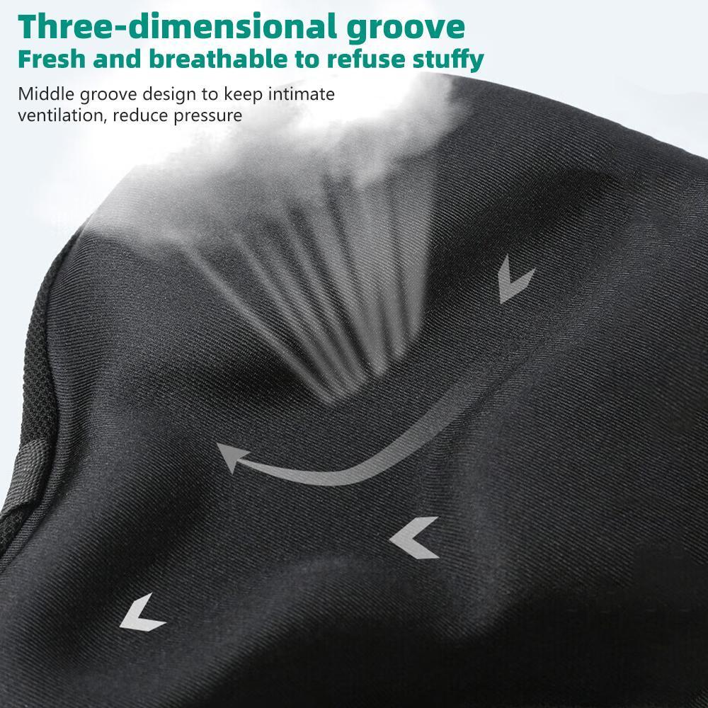 KEPEAK Silicone Bicycle Seat Cushion Cover, Thickened Widened Soft Comfortable, for Road and Mountain Bikes, Men's Women's Sports Cycling Accessory KEPEAK Silicone Bicycle Seat Cushion Cover, Thickened Widened Soft Comfortable, for Road and Mountain Bikes, Men's Women's Sports Cycling Accessory