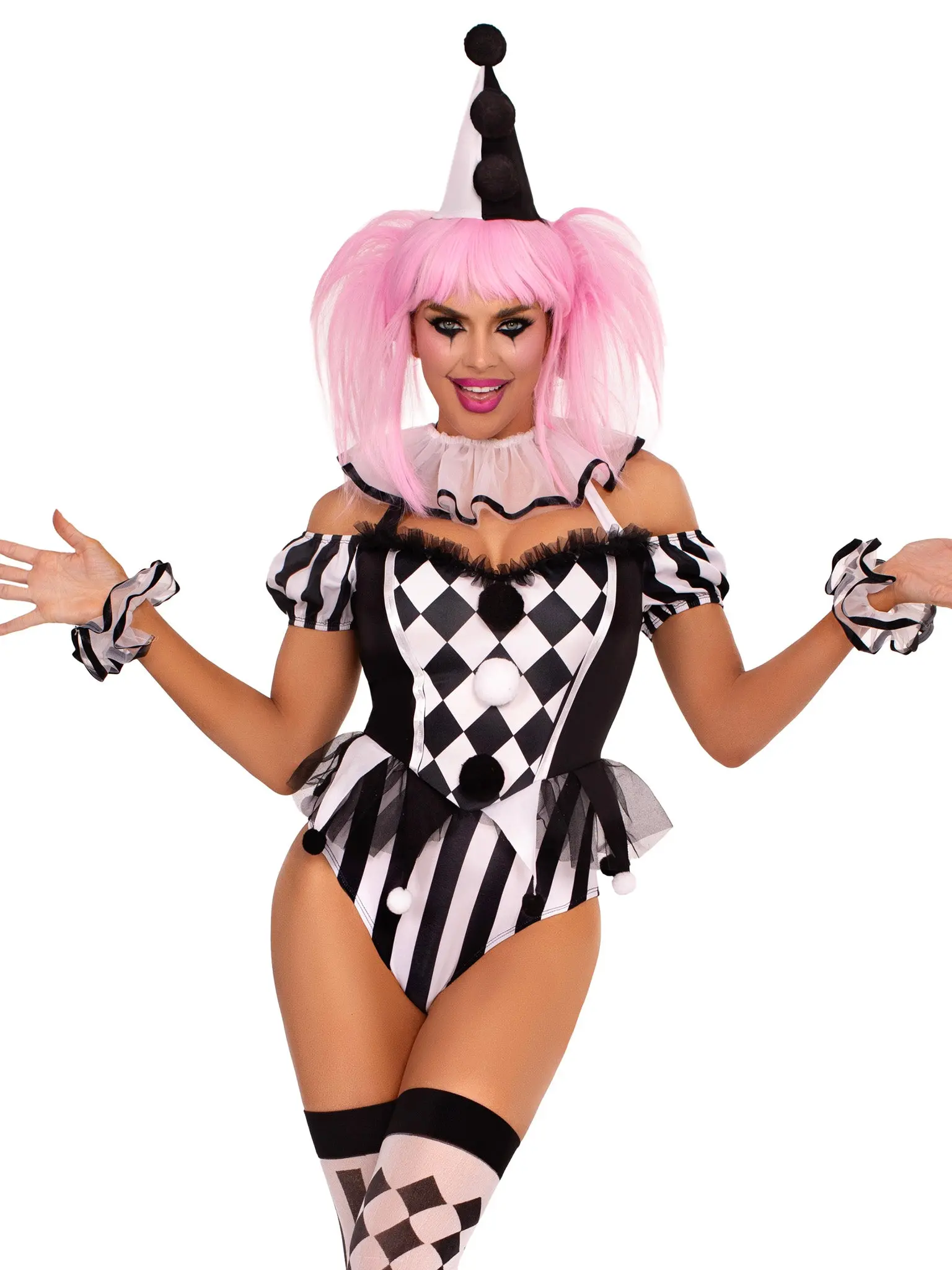 Captivating Circus Clown Halloween Costume